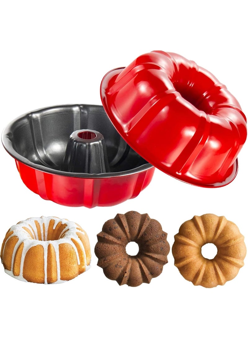 Round Ring Cake Tin 24cm – Durable Nonstick Carbon Steel Baking Mould for Even Cake Baking - Image 1
